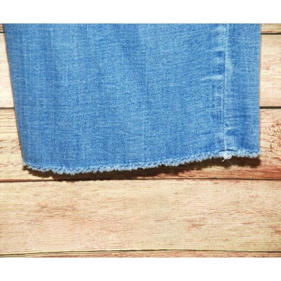 Lauren Ralph Lauren Jeans Size 20W Regal Straight Crop Stretch Denim Raw Hem - Picture 4 of 12